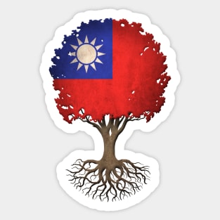 Tree of Life with Taiwanese Flag Sticker